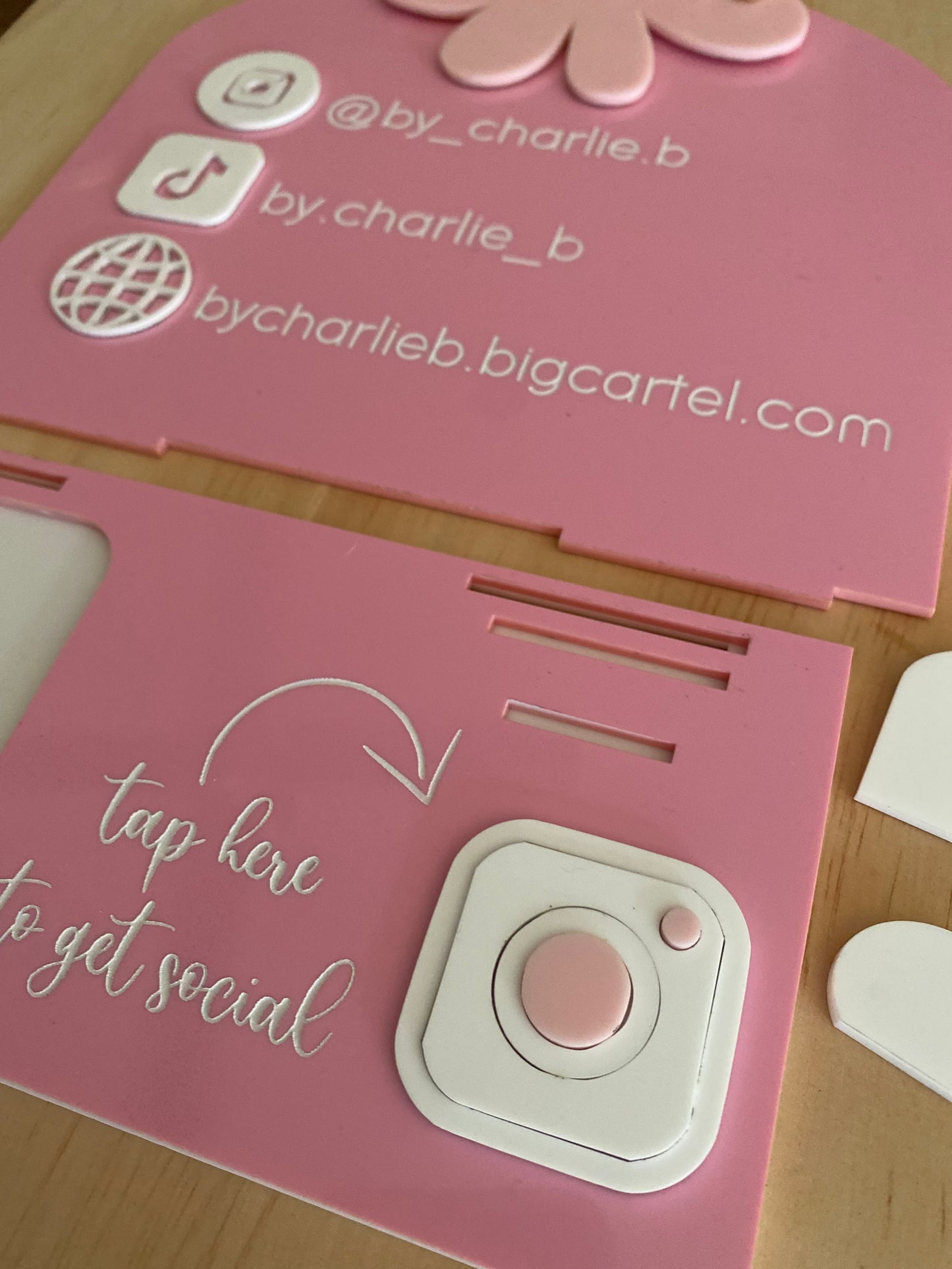 Custom Square/Apple Pay Reader Holder | Business Card Holder with NFC Social Media Tap