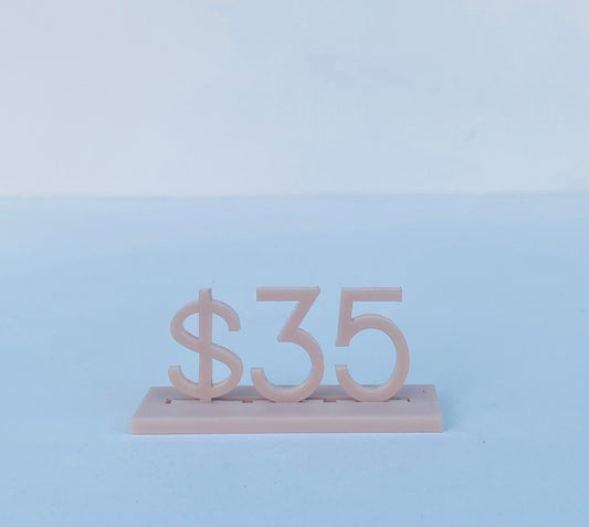 Acrylic Freestanding Numbers | Price Tags | Market Displays | Shop Price Tags