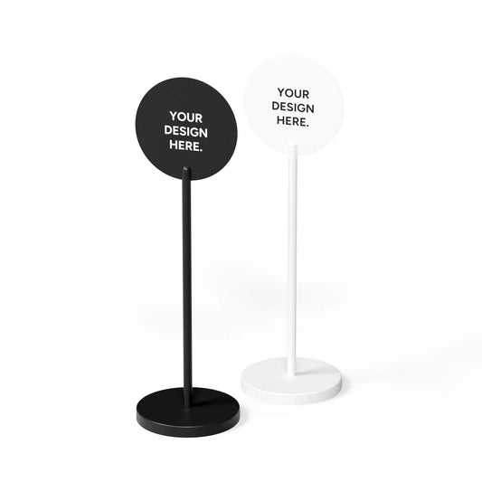 Circle Standing Round Sign