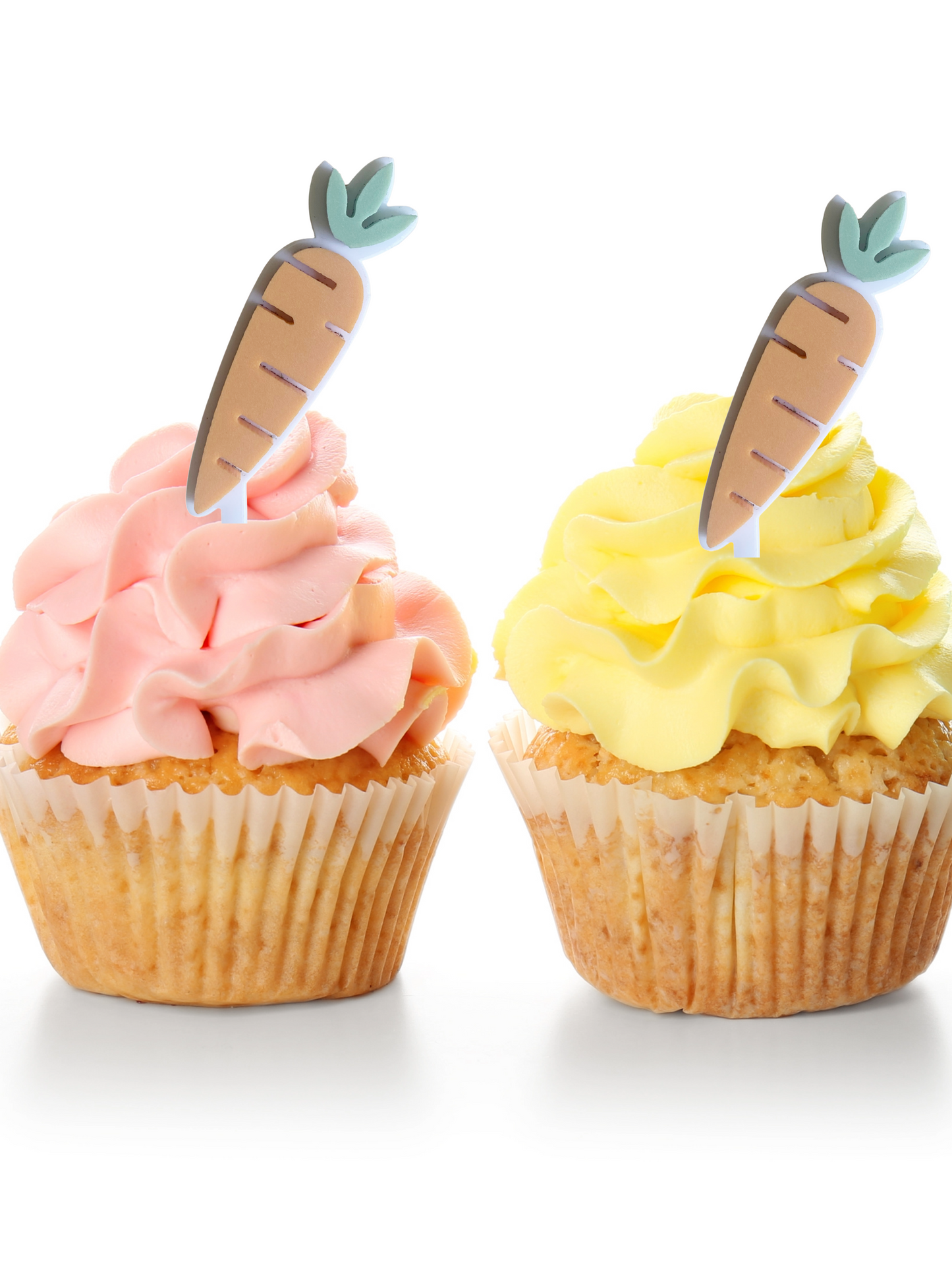 Easter Bunny and Carrot Cupcake Toppers