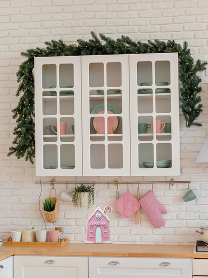 Gingerbread House 'Sleeps Until Christmas' Sign / Decor