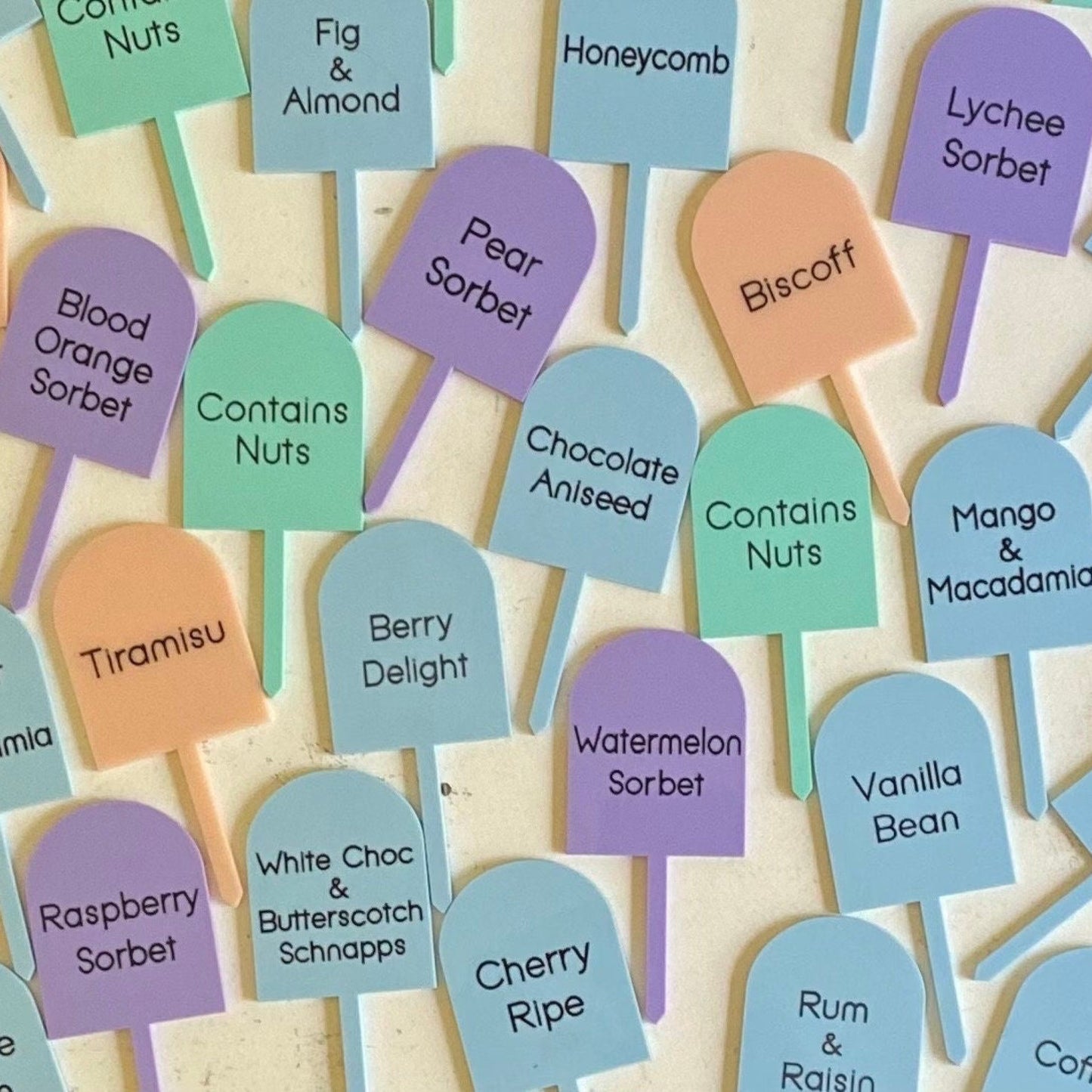 Icecream|Gelato Display Signs|Labels