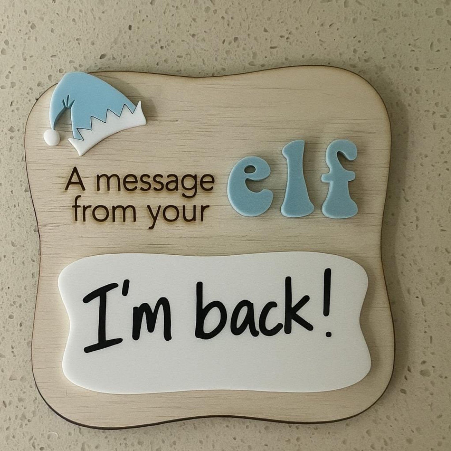 Elf Message Board | Elf Accessory | A Message From Your Elf Whiteboard Sign