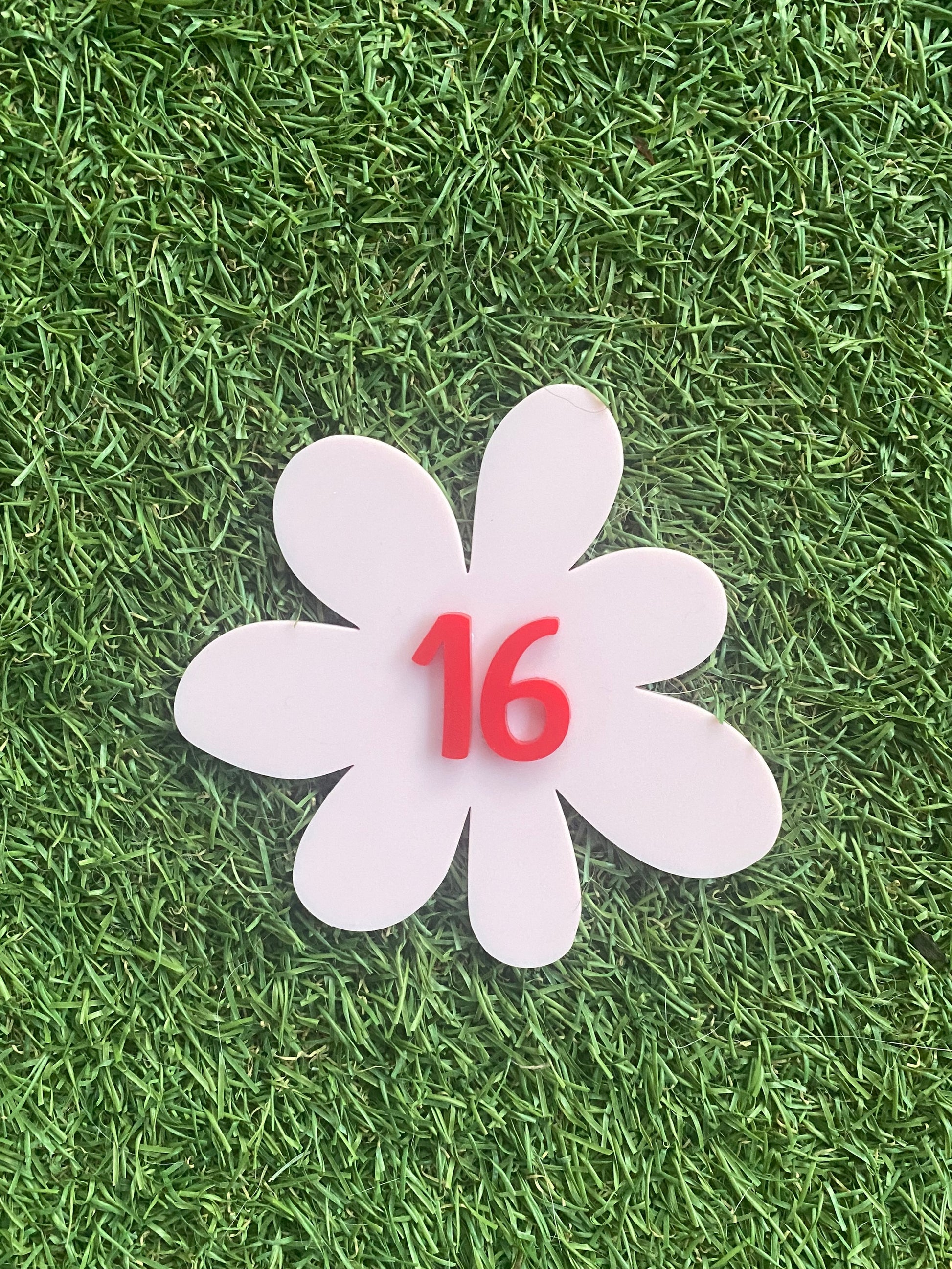 Flower Acrylic House Number  image 0