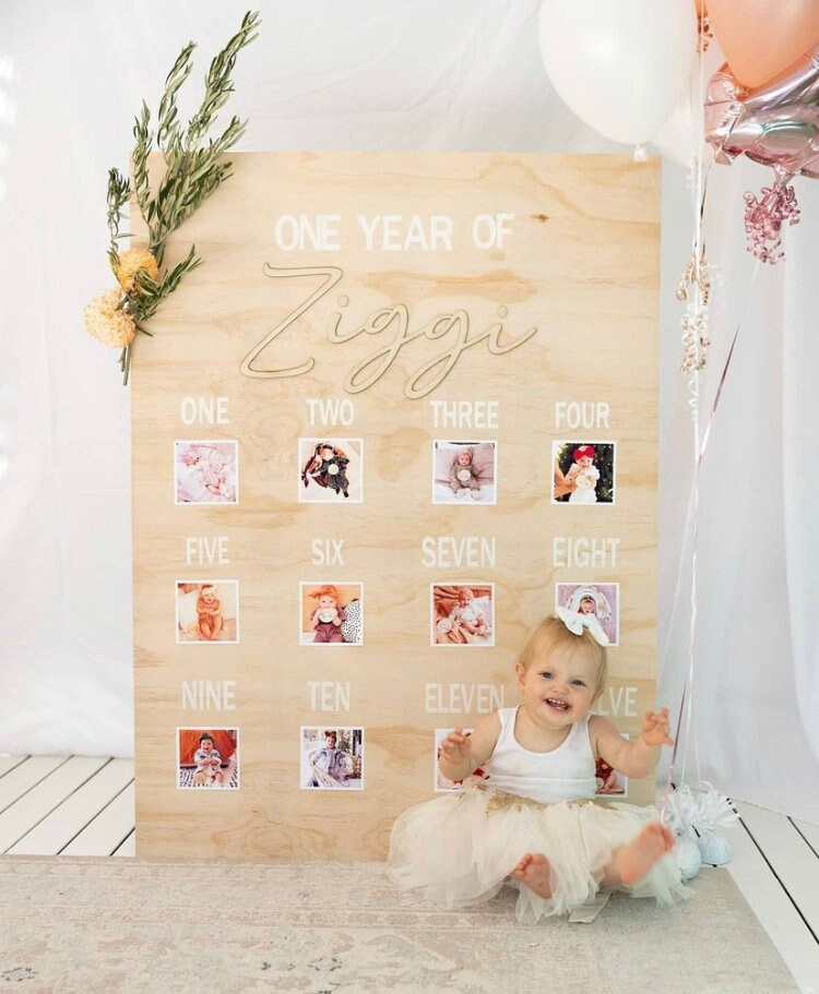 Wooden Name for Memory Board / 1st Birthday / Nursery Decor