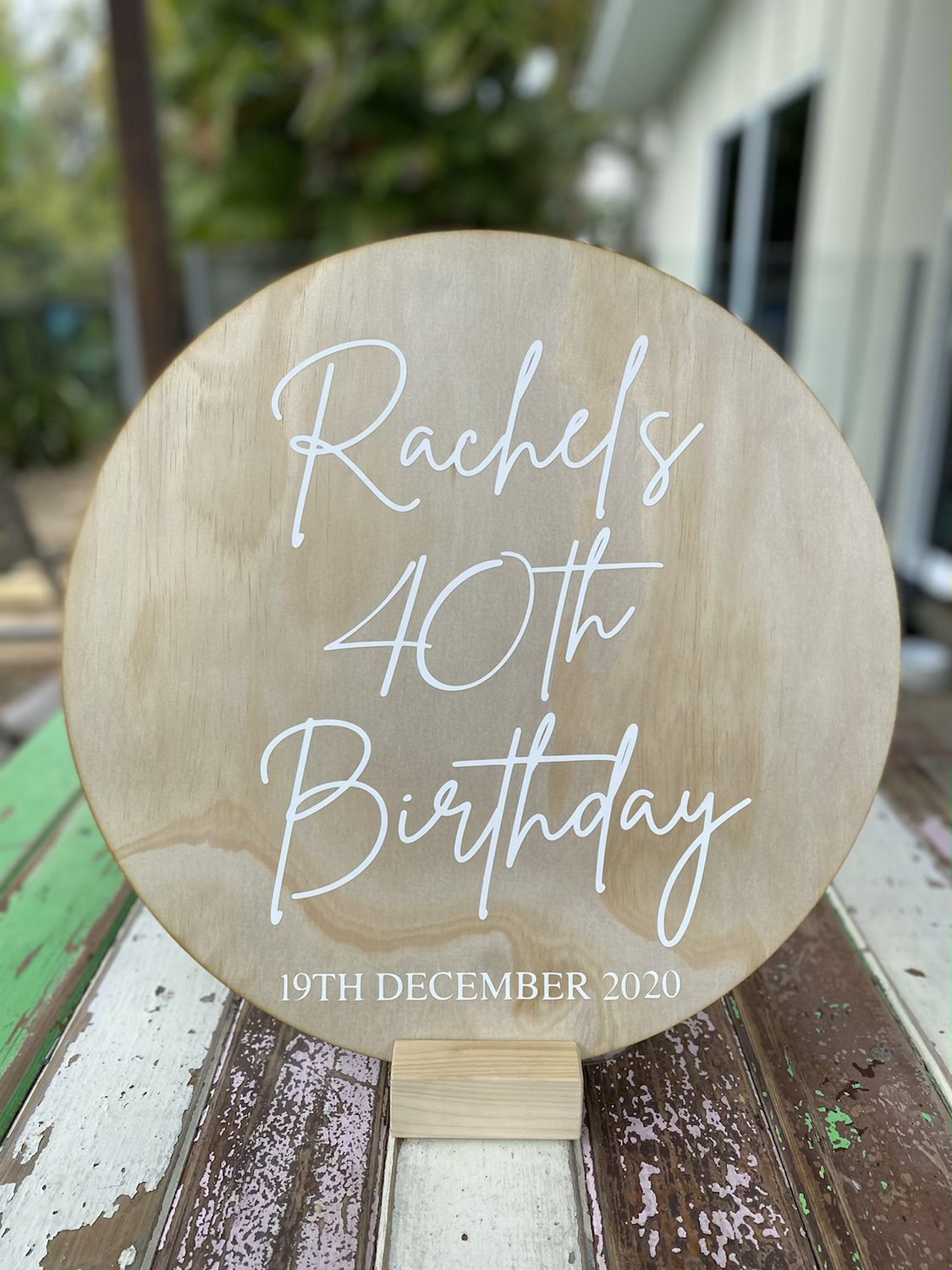 Personalised Birthday Wooden Sign / Photo Shoot / Party Display image 0