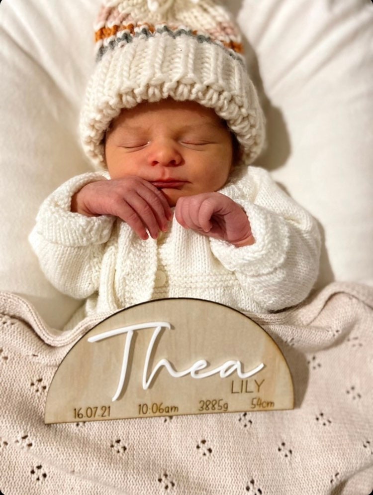 Wooden Birth Announcement Plaque | Wooden Sign | Photo Prop | New Baby | Nursery Decor