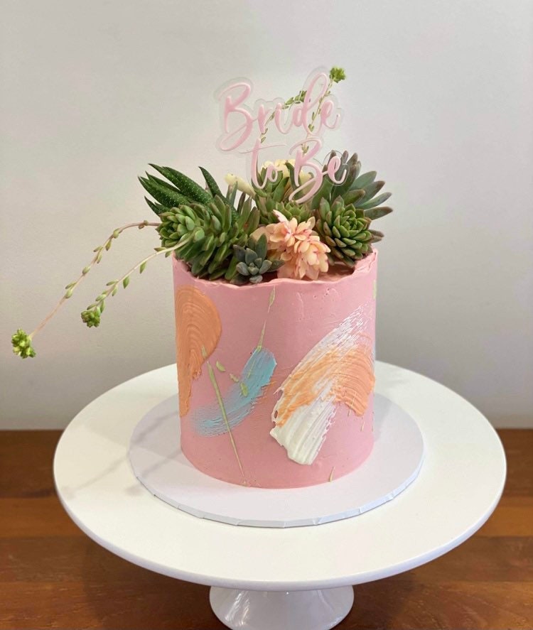 Bride to Be Acrylic Cake Topper