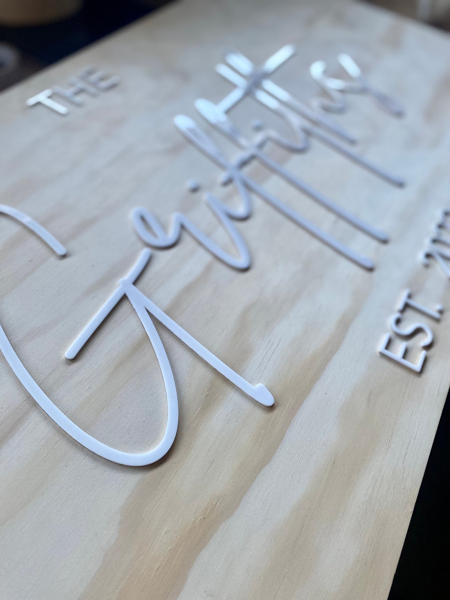 Personalised Wooden Wedding Sign | Home Sign | House Warming Sign