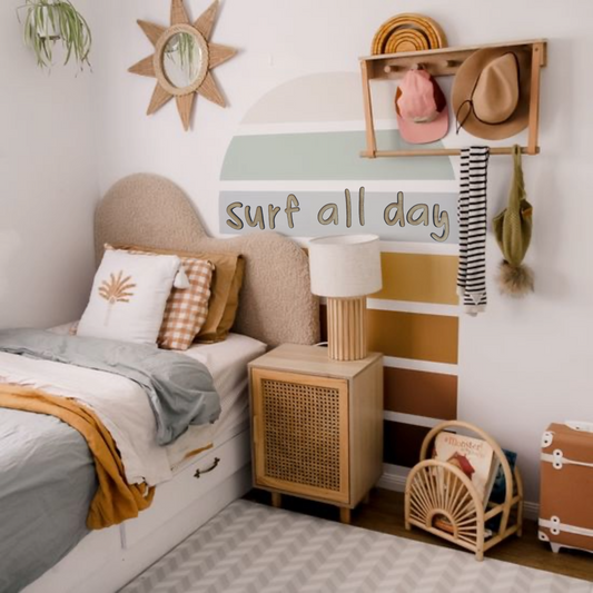 'Surf All Day' Wooden Wall Letters | Display image 0