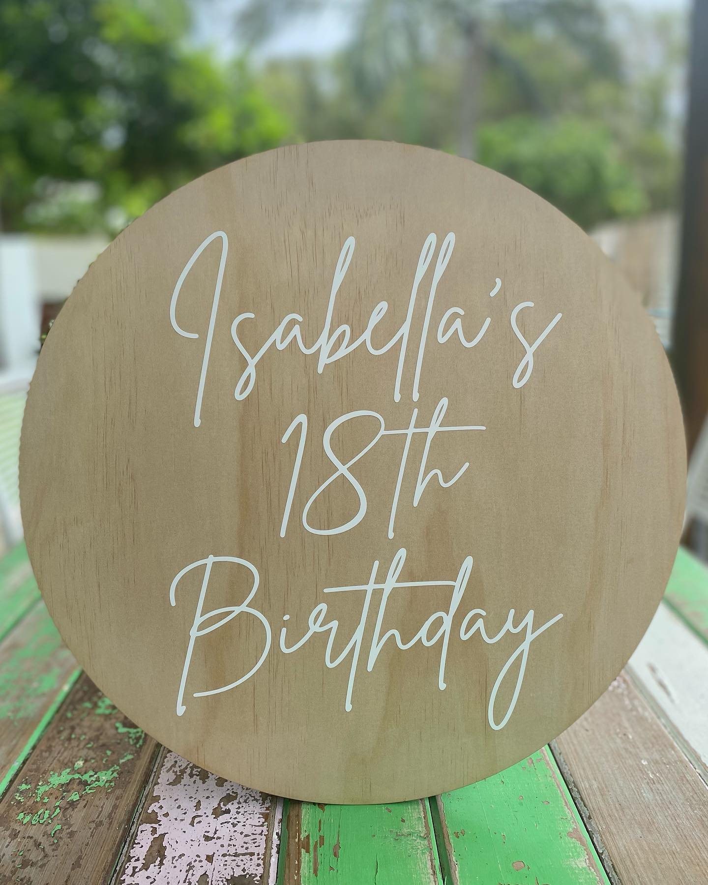 Personalised Birthday Wooden Sign / Photo Shoot / Party Display image 1