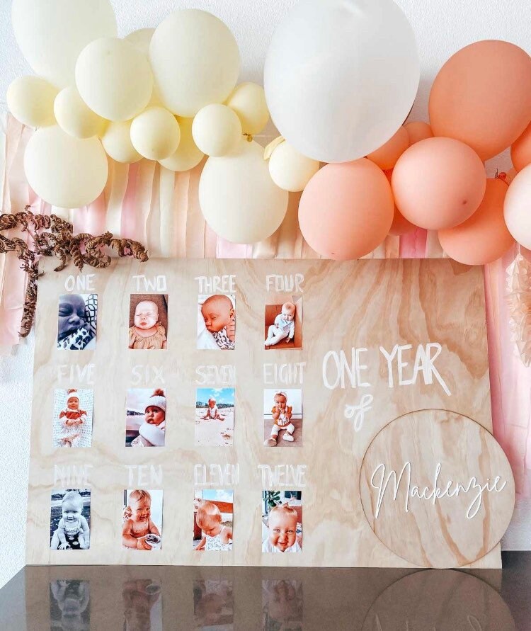 Personalised Wooden with Acrylic Wording Sign