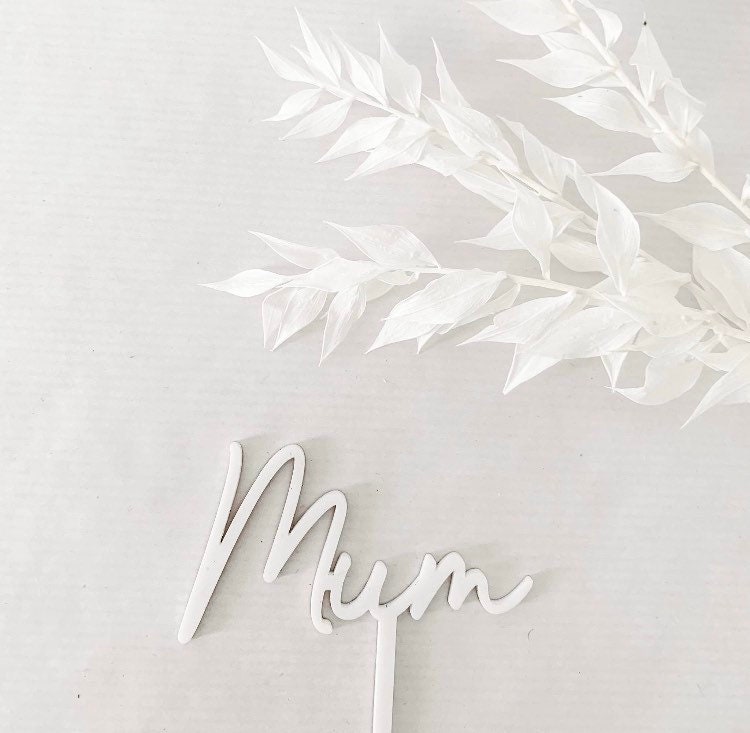 Wooden Dried Flower Stake-Mum
