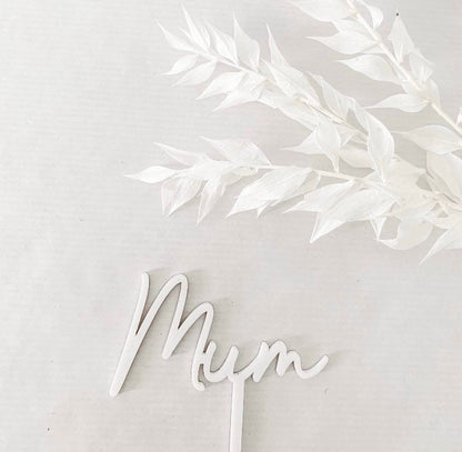 Wooden Dried Flower Stake-Mum