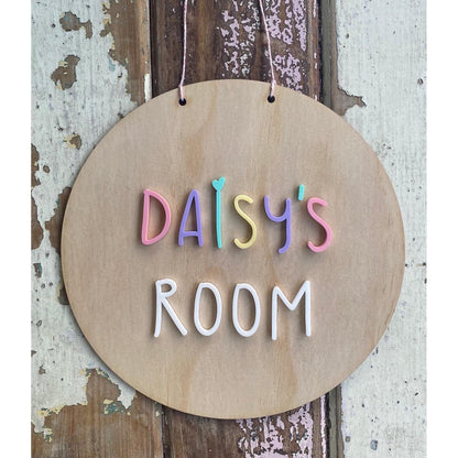 Personalised Wooden Kids Room/Door Sign/Room Signs
