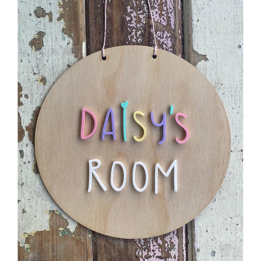 Personalised Wooden Kids Room/Door Sign/Room Signs