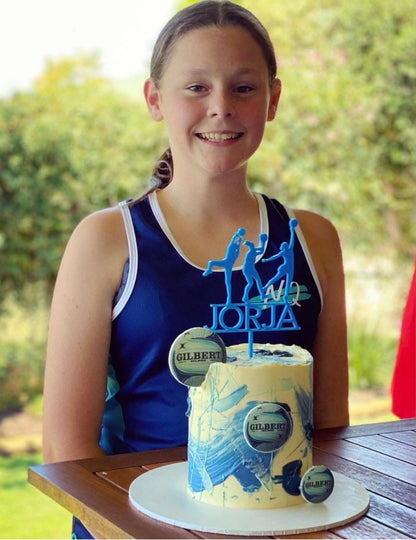 Personalised Netball Cake Topper