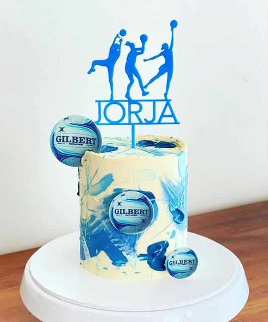 Personalised Netball Cake Topper