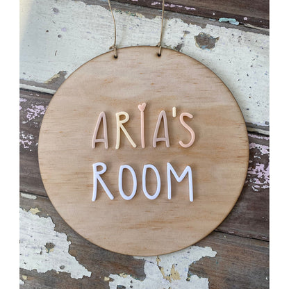 Personalised Wooden Kids Room/Door Sign/Room Signs