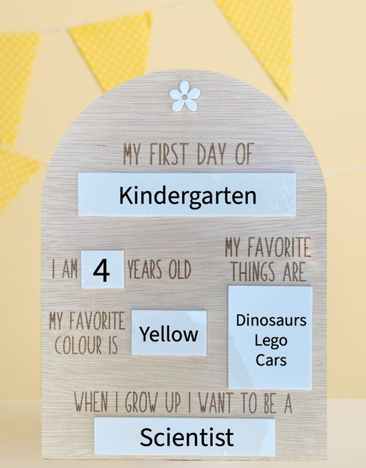 My First Day of School Board / Photo Prop