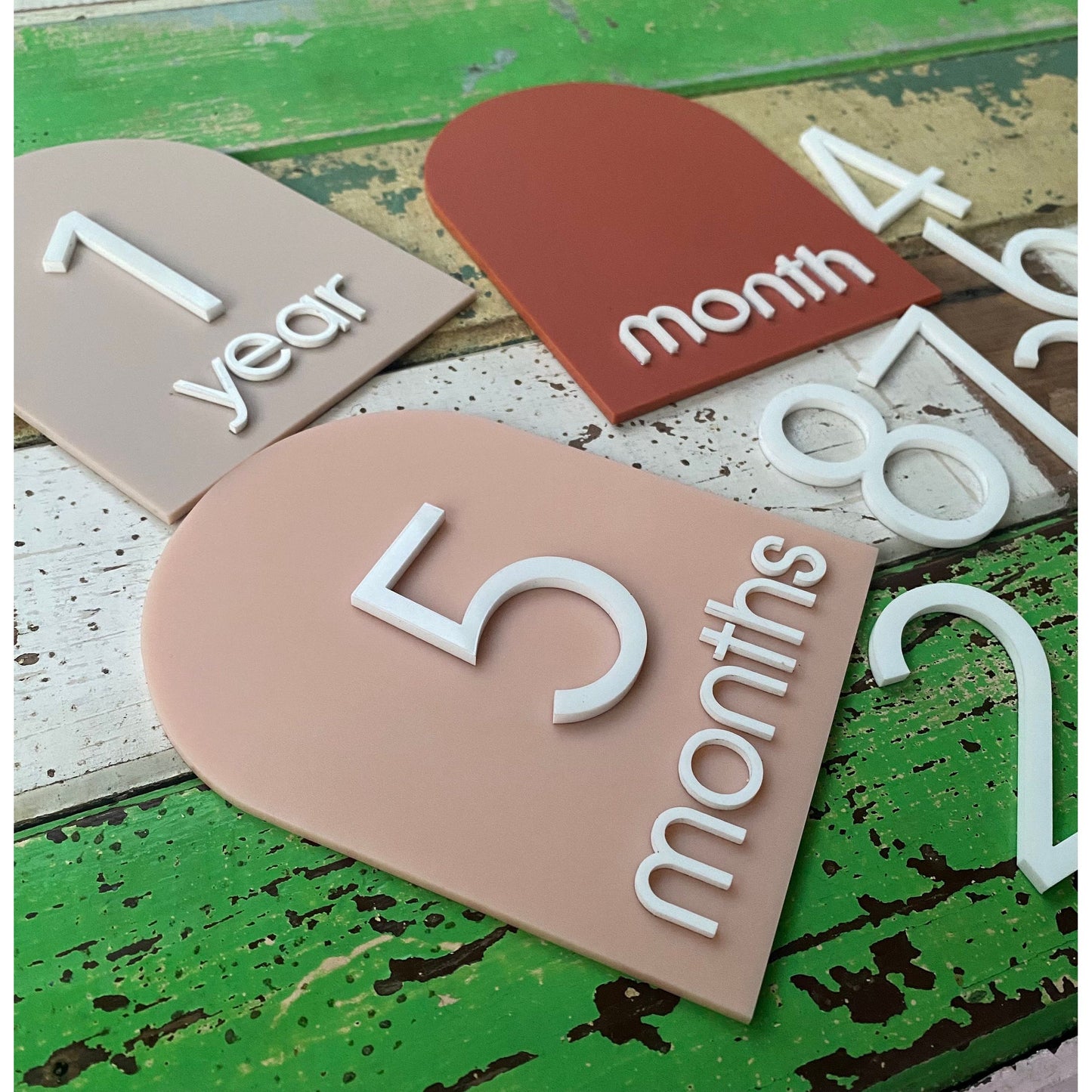 Arch Acrylic Milestone Discs | Baby Milestone | Interchangeable