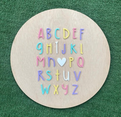 Wooden and Acrylic Alphabet Pastel Sign | Room Decor | I love you