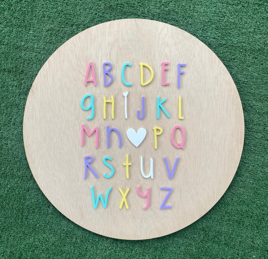 Wooden and Acrylic Alphabet Pastel Sign | Room Decor | I love you