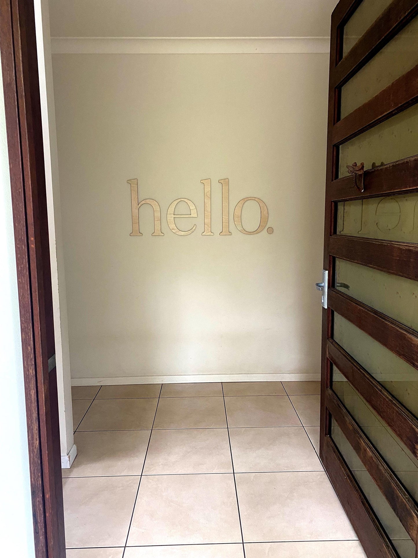 Large Wooden or Acrylic Hello or Hi!