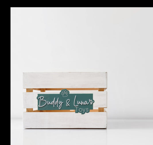 Personalised Dog/Cat/Pet Toy Storage Sign