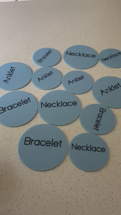 Acrylic Product Signs with Changeable Prices