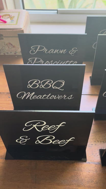 Acrylic Wording Display Signs - Large