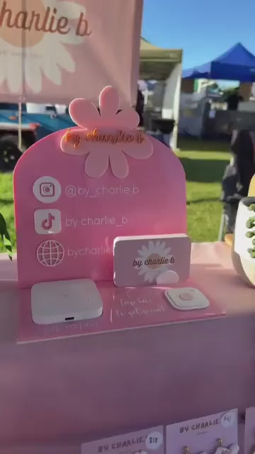 Custom Square/Apple Pay Reader and Business Card Holder with NFC Social Media Tap